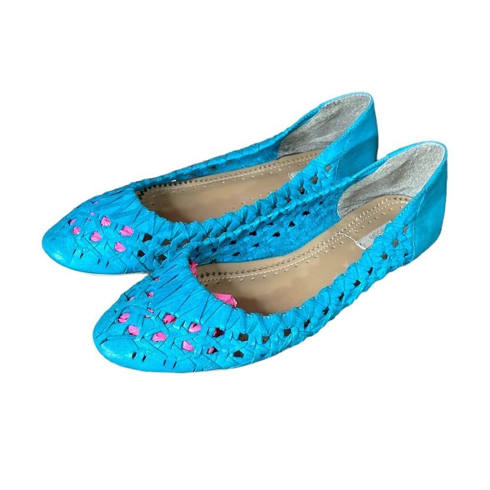 Ecote Teal Blue Flats